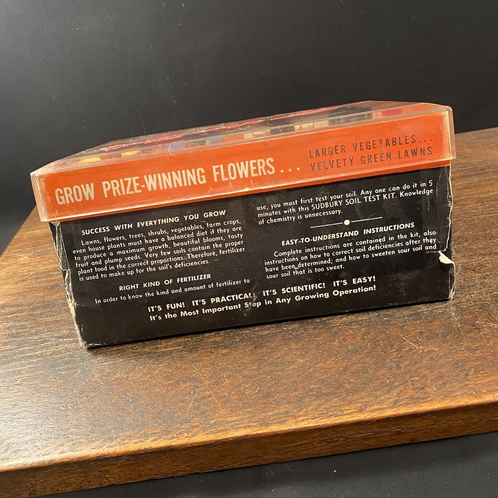Vintage Environmental Science Sudbury Soil Test Kit for Display PRIORITY MAIL