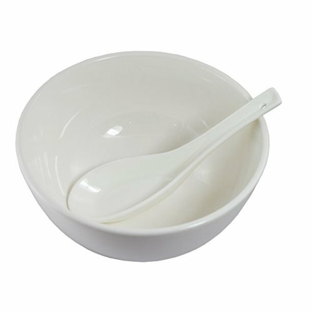 Sunrise 12 Pieces Super White Ceramic Soup Spoons