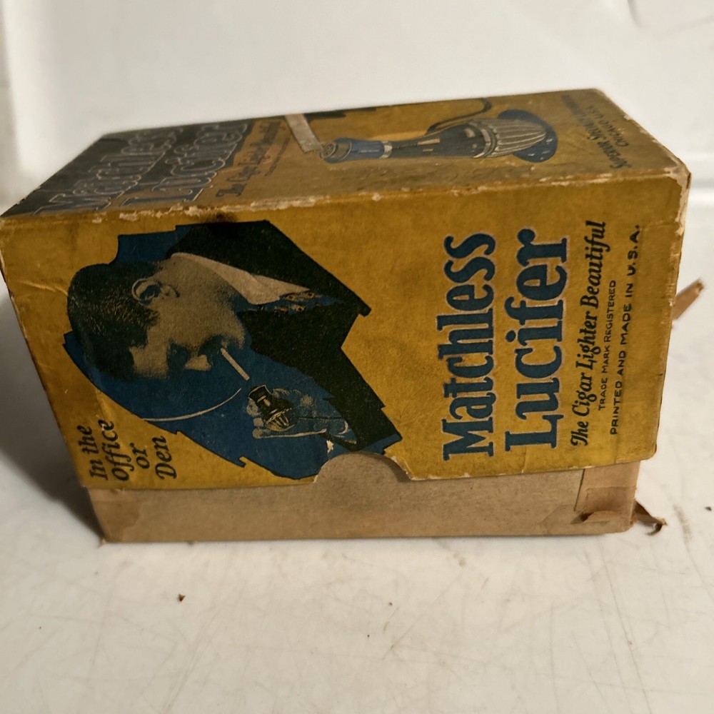 MATCHLESS LUCIFER VINTAGE ELECTRIC CIGAR LIGHTER W/ Original Box!