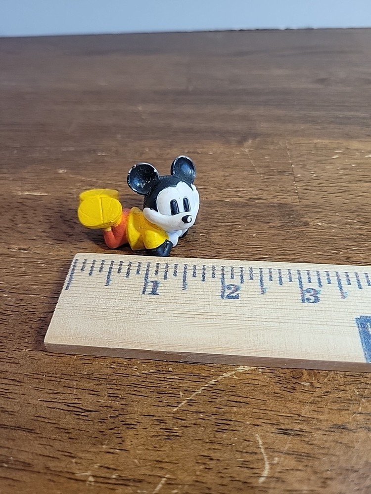 Vintage Mickey Mouse Figurine Laying Down