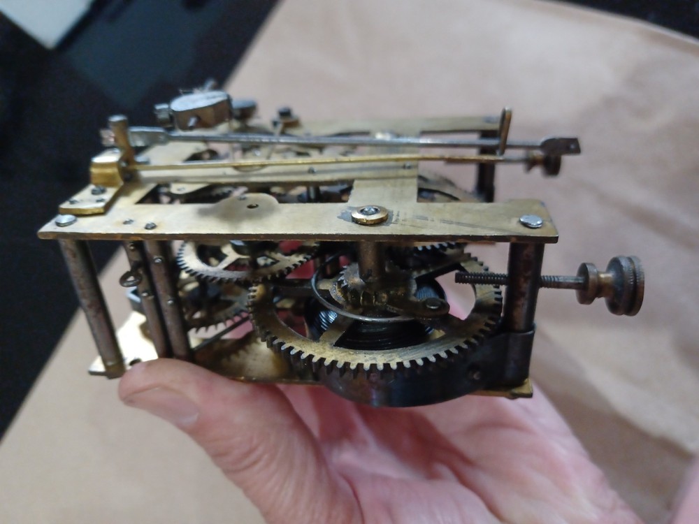 German spring Vienna wall regulator clock movement @ 1910 Original Junghans