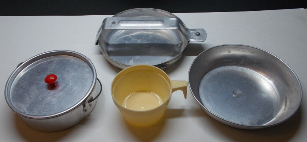 Vintage Camping Backpacking Cookware 11 Piece