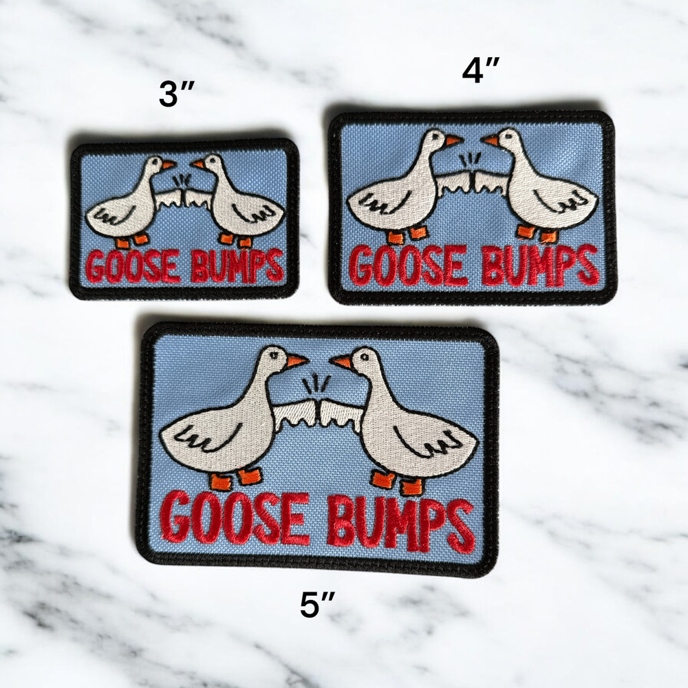 Goose Bumps Embroidery Patch Multi Sizes