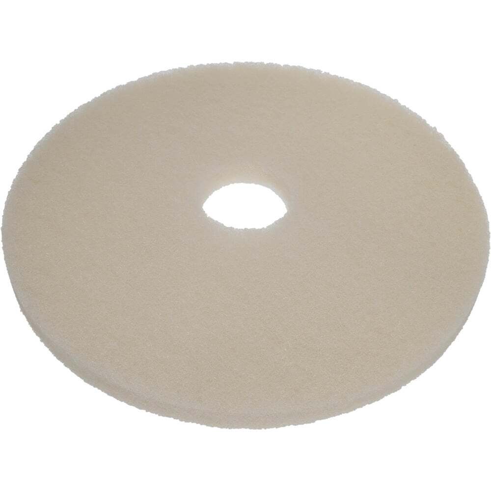 5 Pack PRO SOURCE Floor Polishing Pads: Fine White Polyester, 17" Diameter
