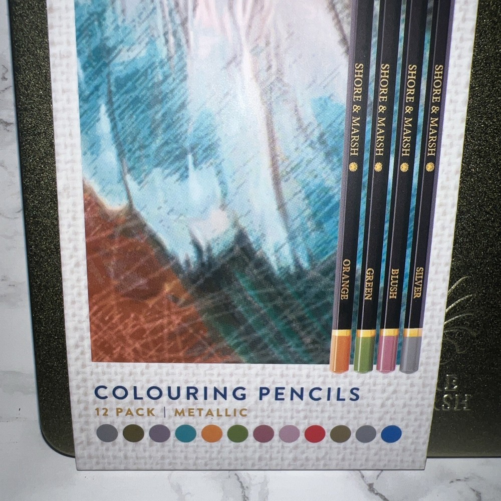 Shore & Marsh Assorted Colouring Pencils 12 Pack