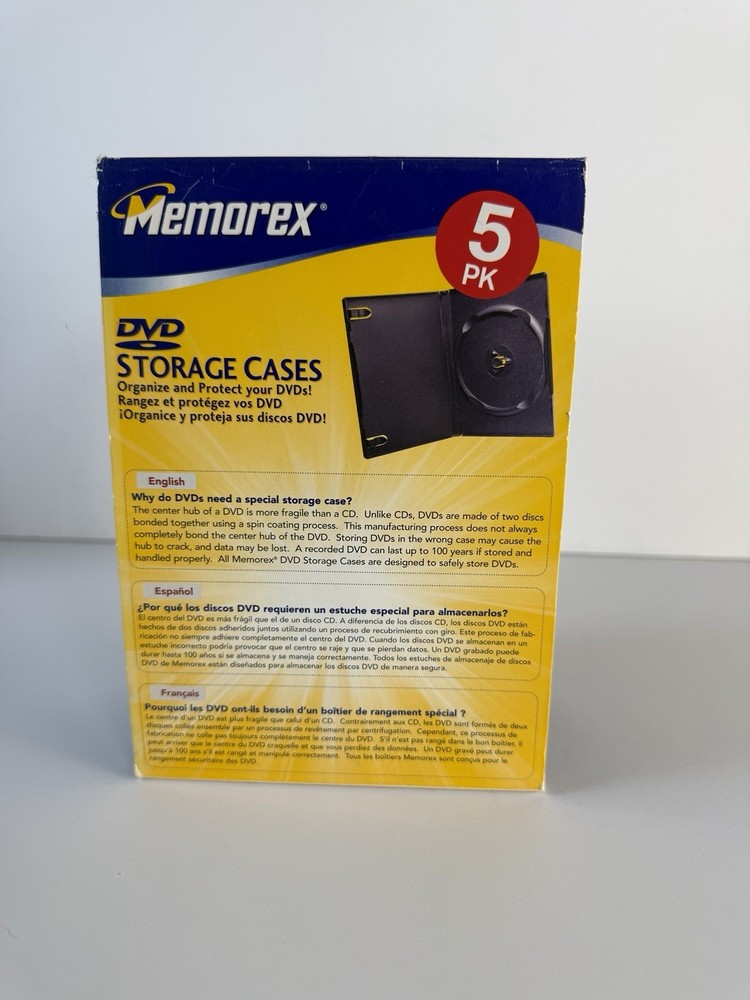Memorex DVD Storage Cases 5-pack
