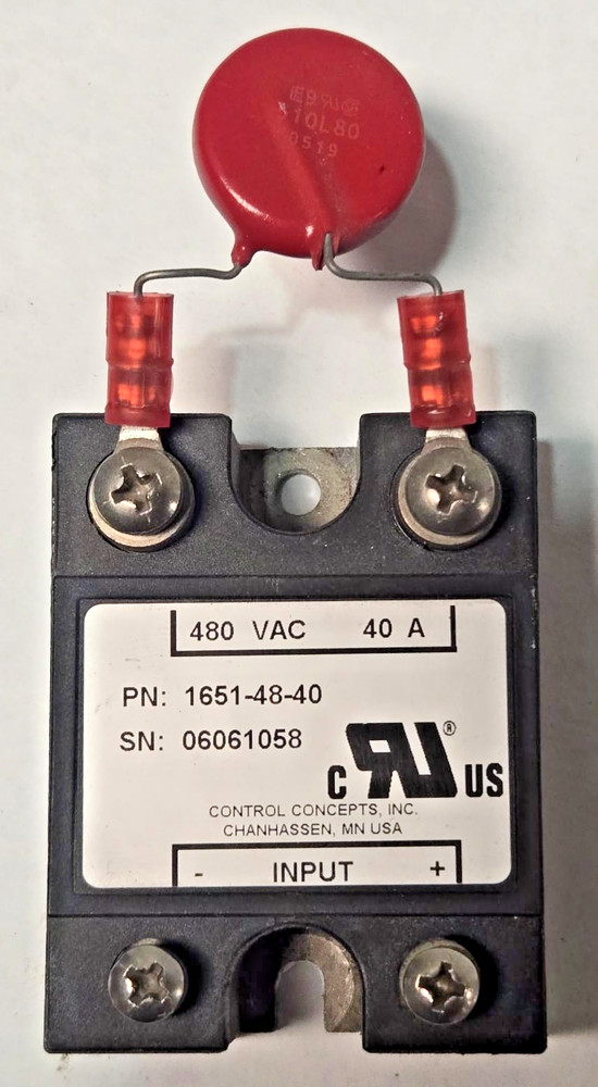 Control Concepts 1651-48-40 Solid State Relay 480 VAC 40 A