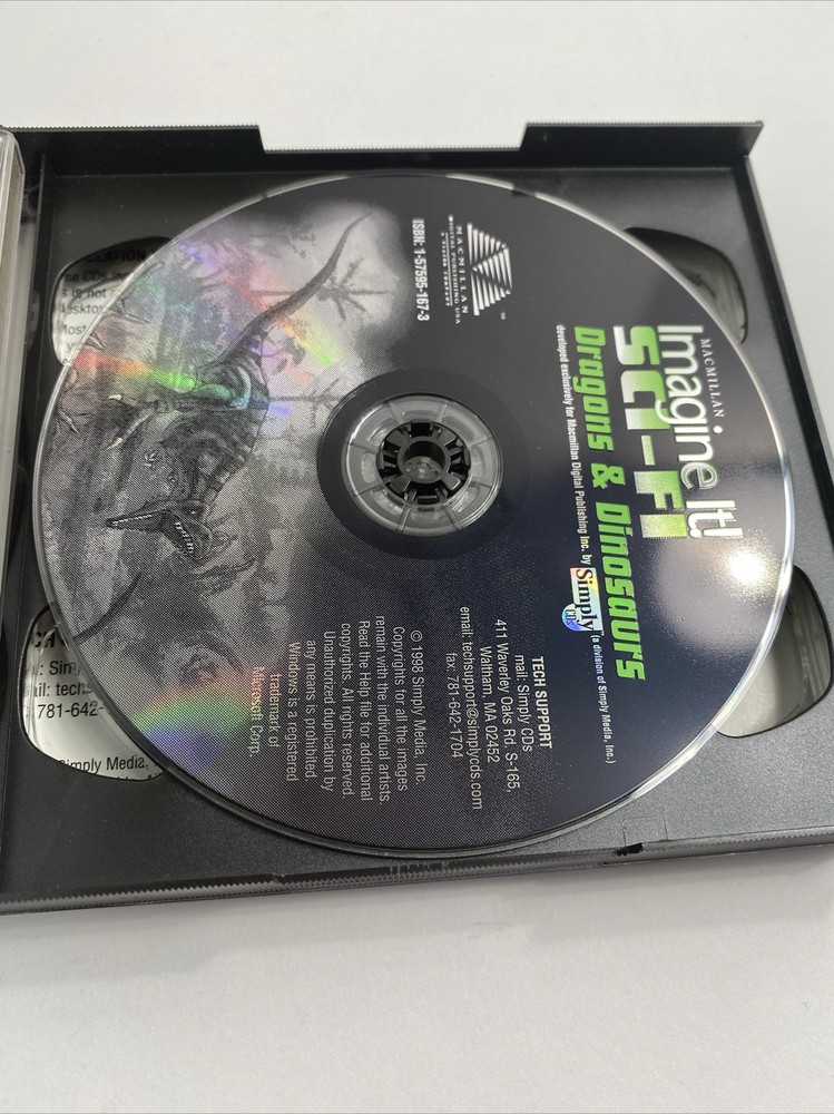 Imagine It! Sci-Fi Science Fiction Graphics PC CD Missing 1 Of 6 CDs