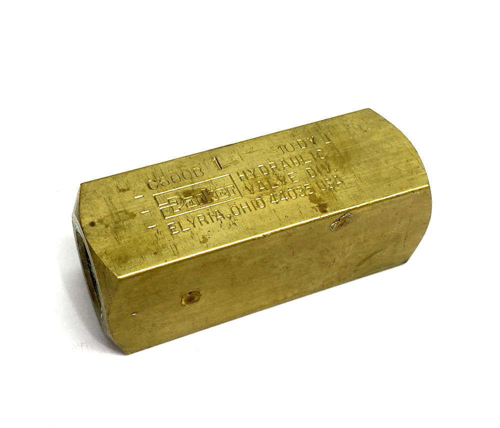 Parker C600B Inline Colorflow Hydraulic Check Valve 2000psi