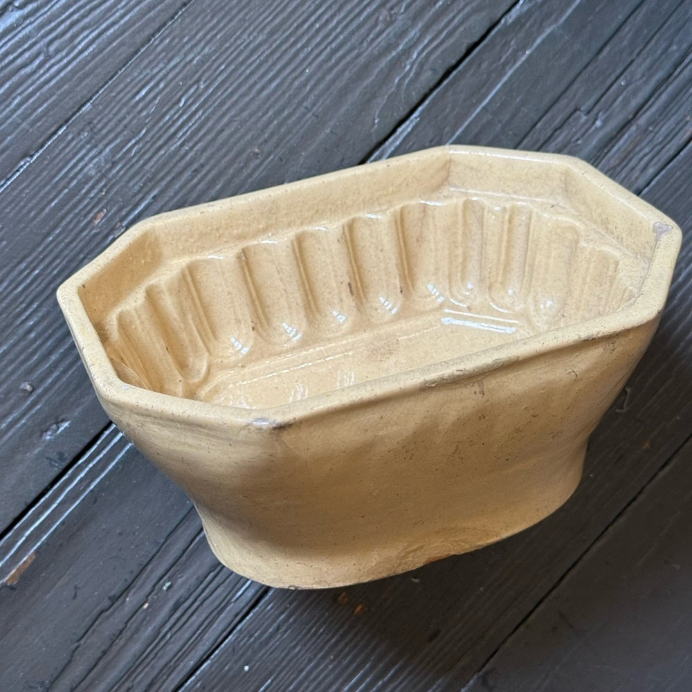 Antique Pottery Pudding Mold