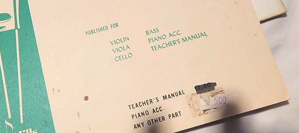 BELWIN COARSE FOR STRINGS STRING BUILDER BOOK 1 BASS Learn Music Techniques