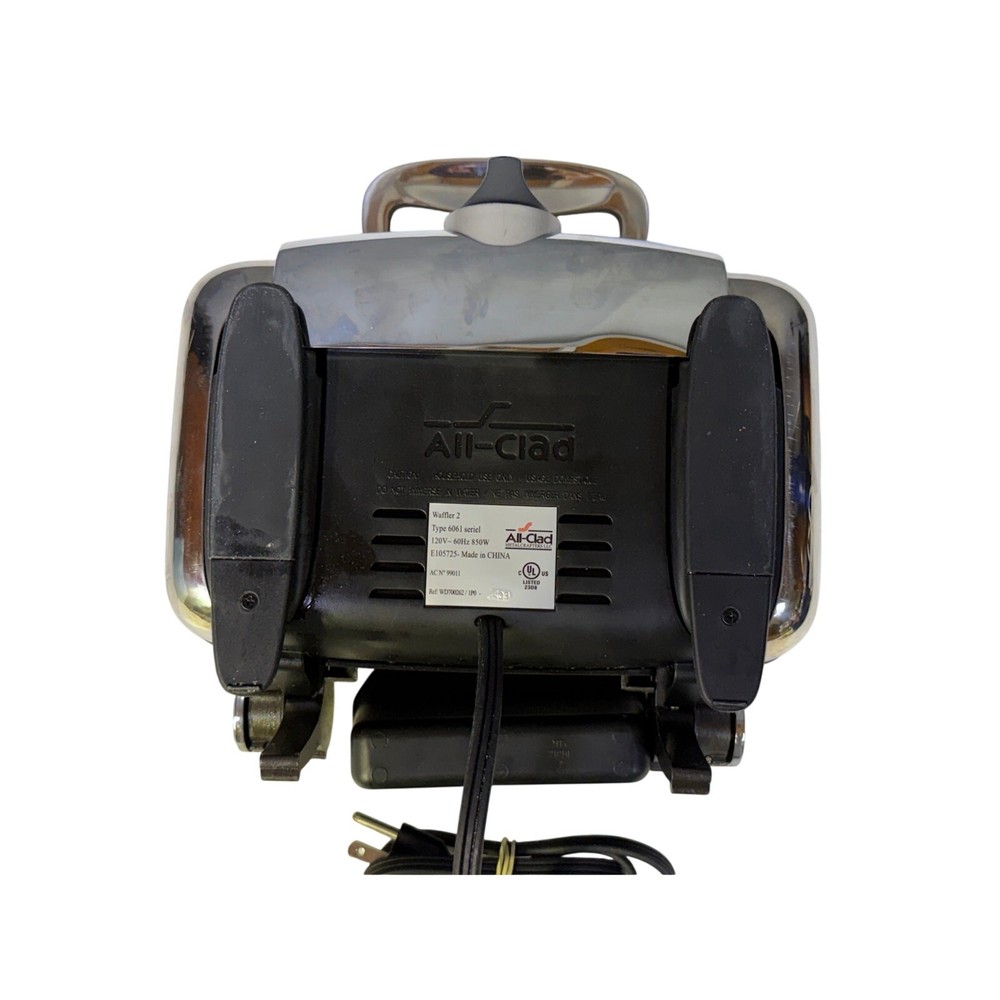 All-Clad Waffler 2 Square Belgian Waffle Maker Model 6061