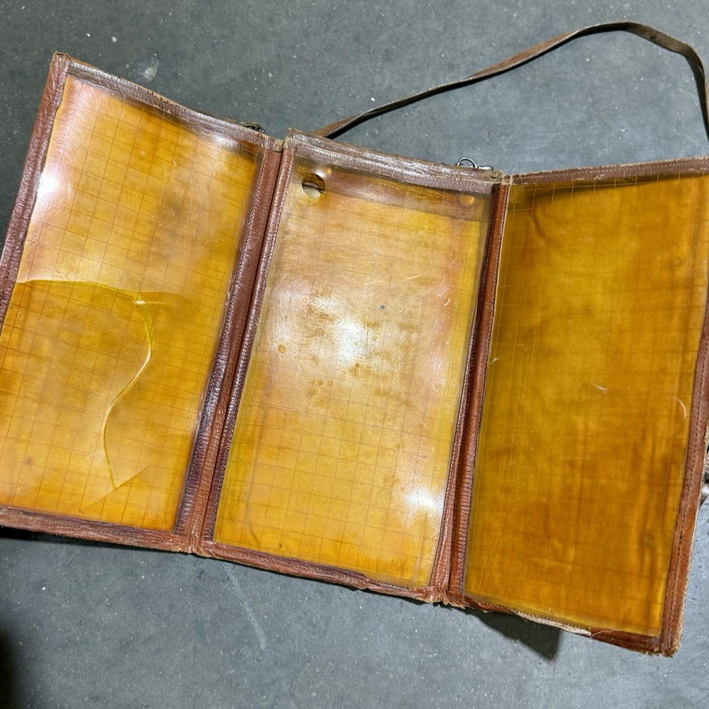 Original WW1 German Officer Leather Map Case