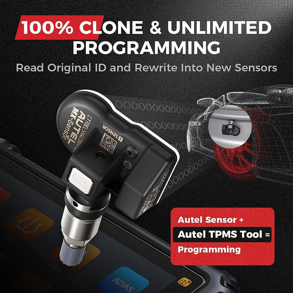 Autel MX-Sensor 315&433 MHz Programmable TPMS Universal Tire pressure Sensor