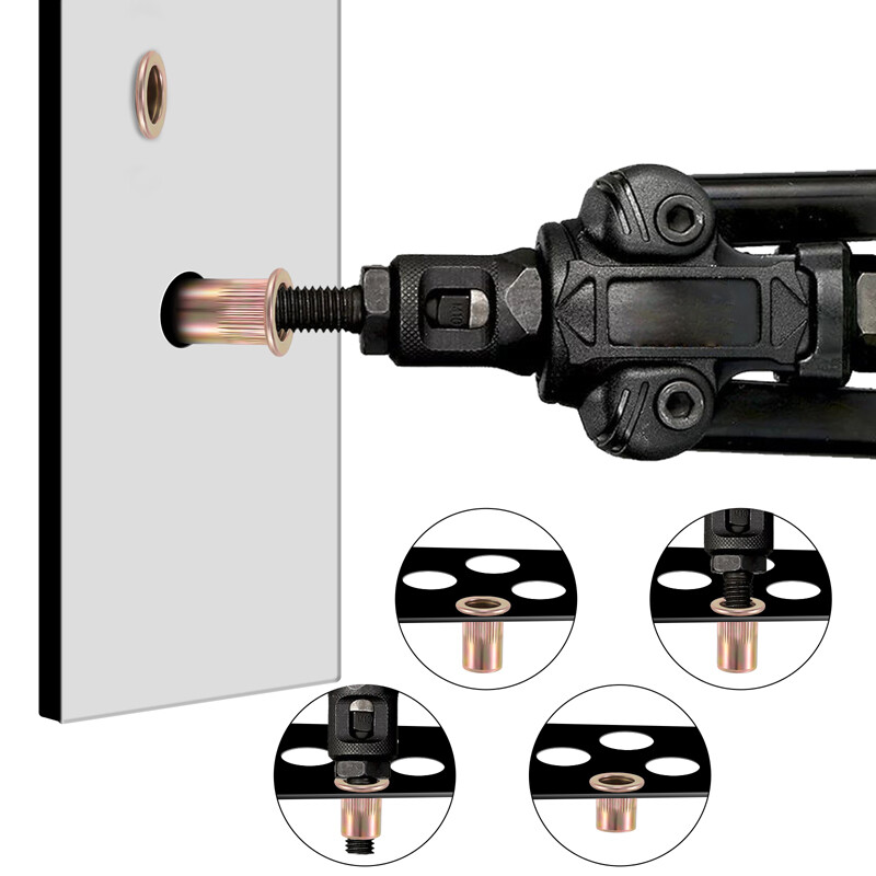 120/240/600 Rivet Nut Kit Rivnut Nutsert Assort Nut Setter Thread Setting Tool