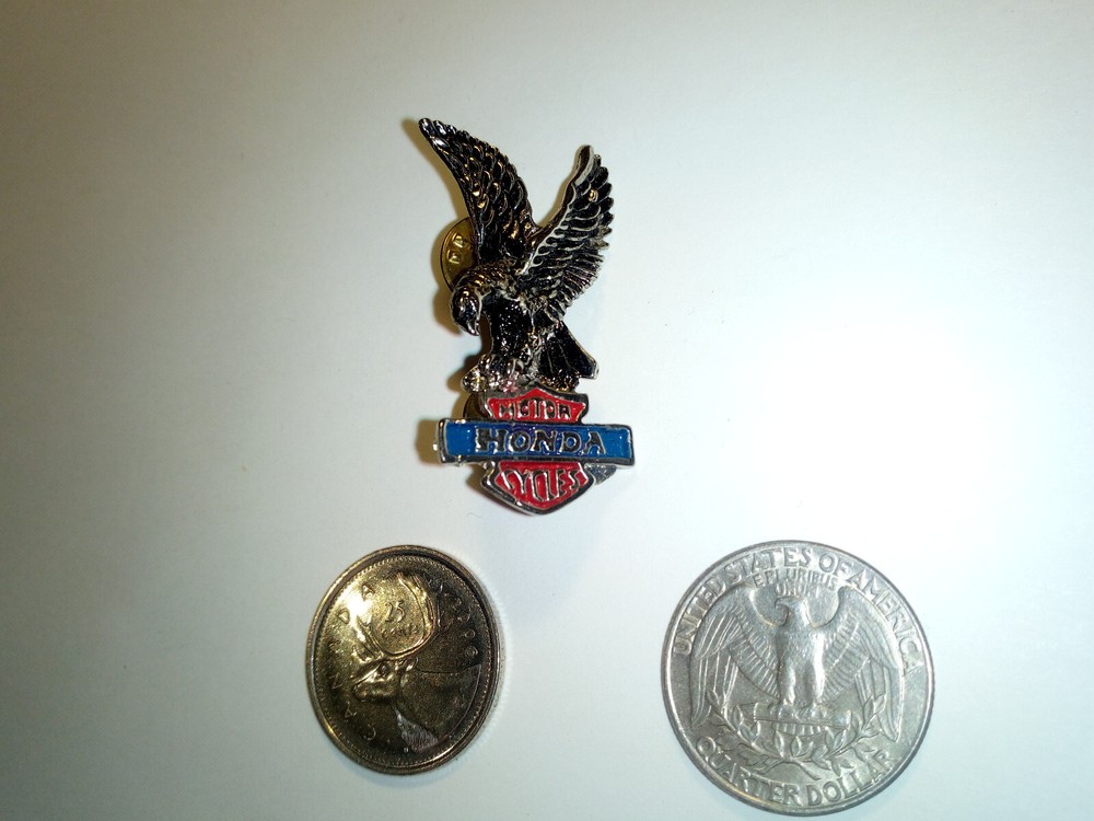 1970s HONDA Motorcycle Eagle Lapel Hat Pin