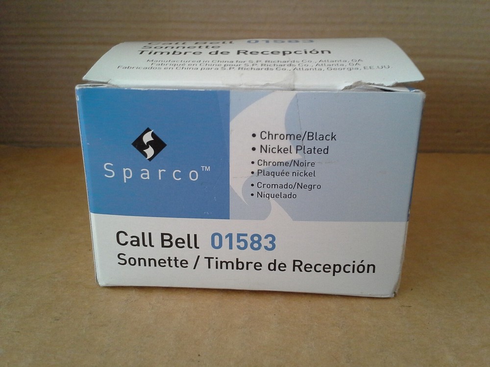 Sparco SPR01583 Nickel Plated Call Bell. Open box