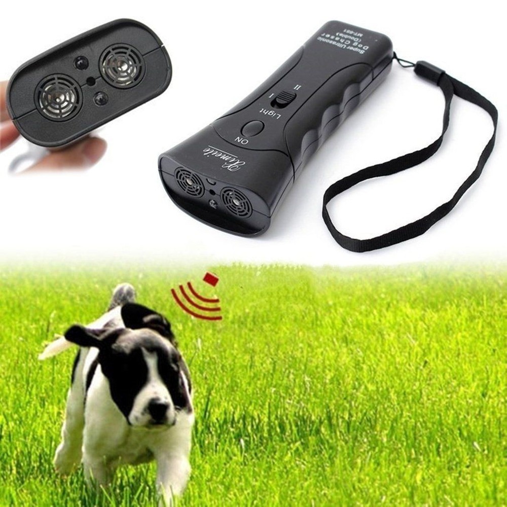Ultrasonic Dog Trainer with Flashlight – Stop Barking & Improve Behavior