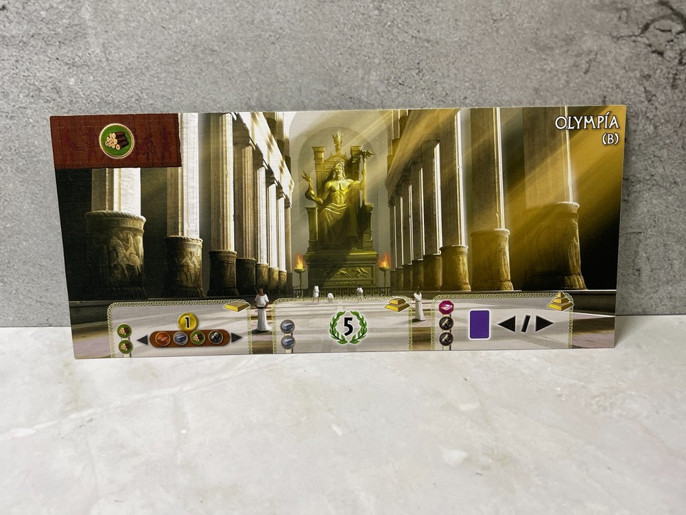 2014 7 Wonders Board Game - Replacement Wonder board Olympia