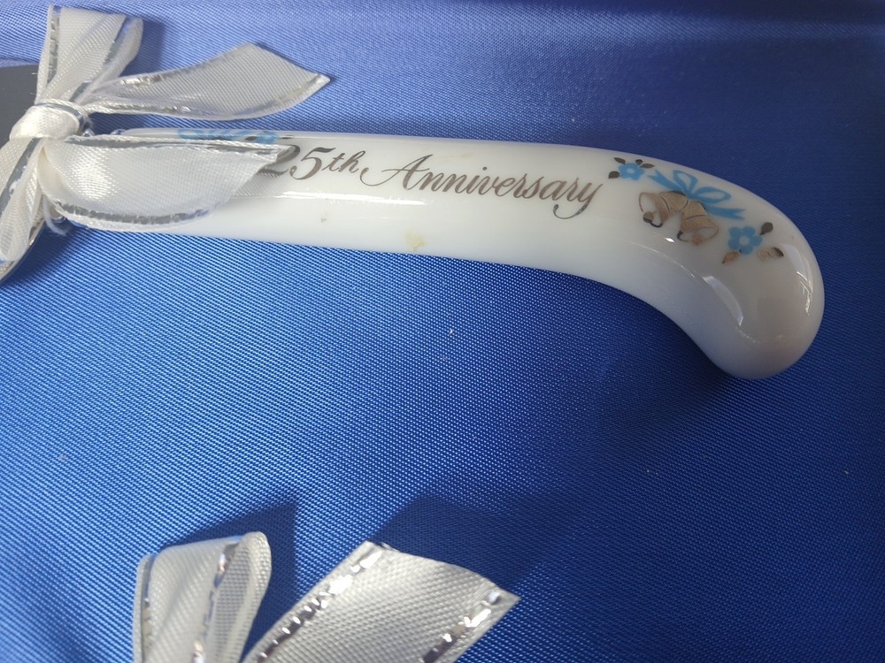 Vtg "Treasure Masters" Elegance-25th Anniversary Cake Knife & Server Set 1984