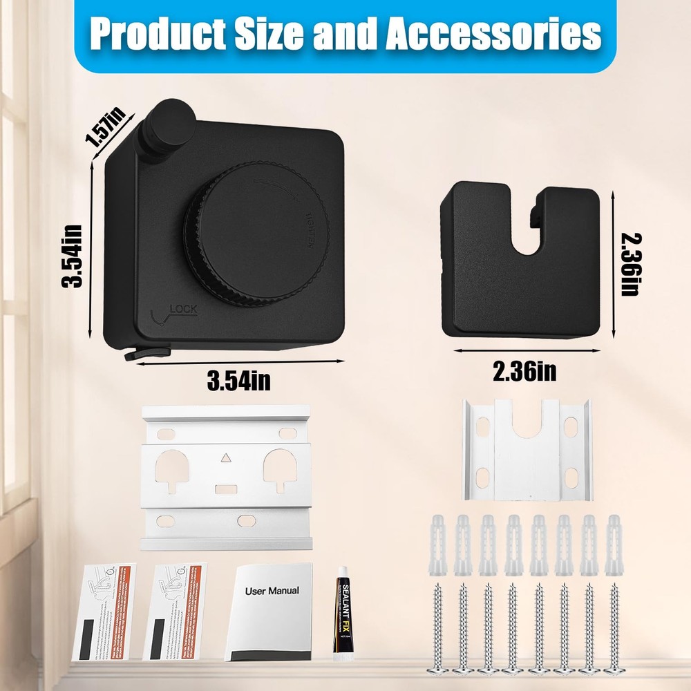 Dravik Retractable Clothesline, Non-Sagging Wall Mounted Laundry Line, Black