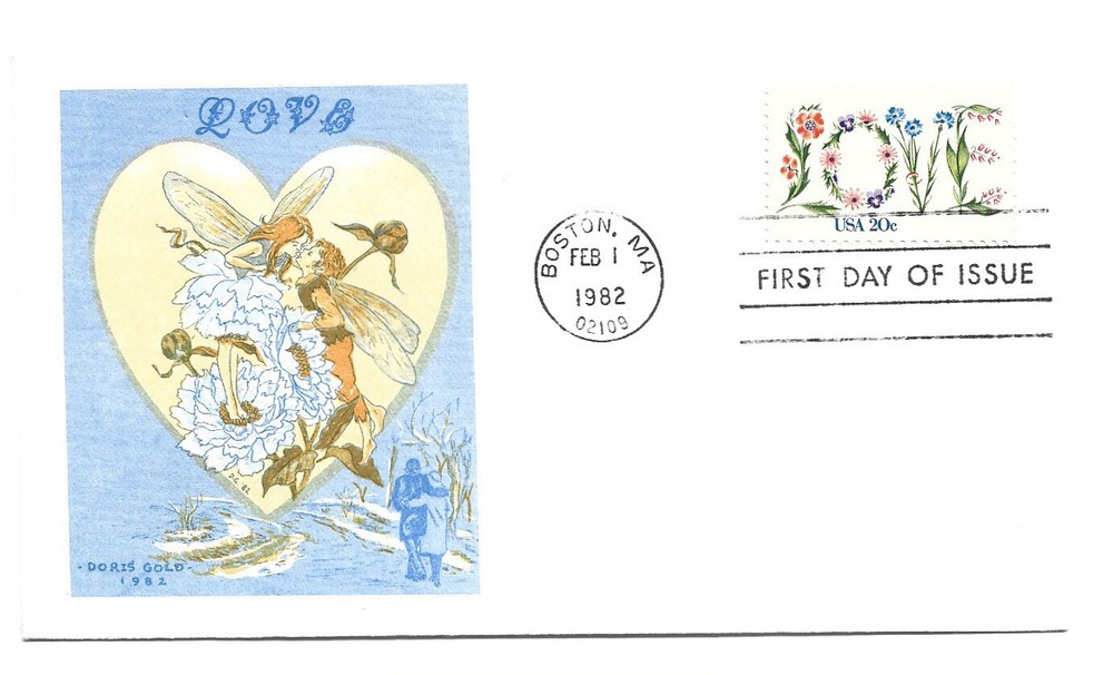 1951 Love Doris Gold FDC