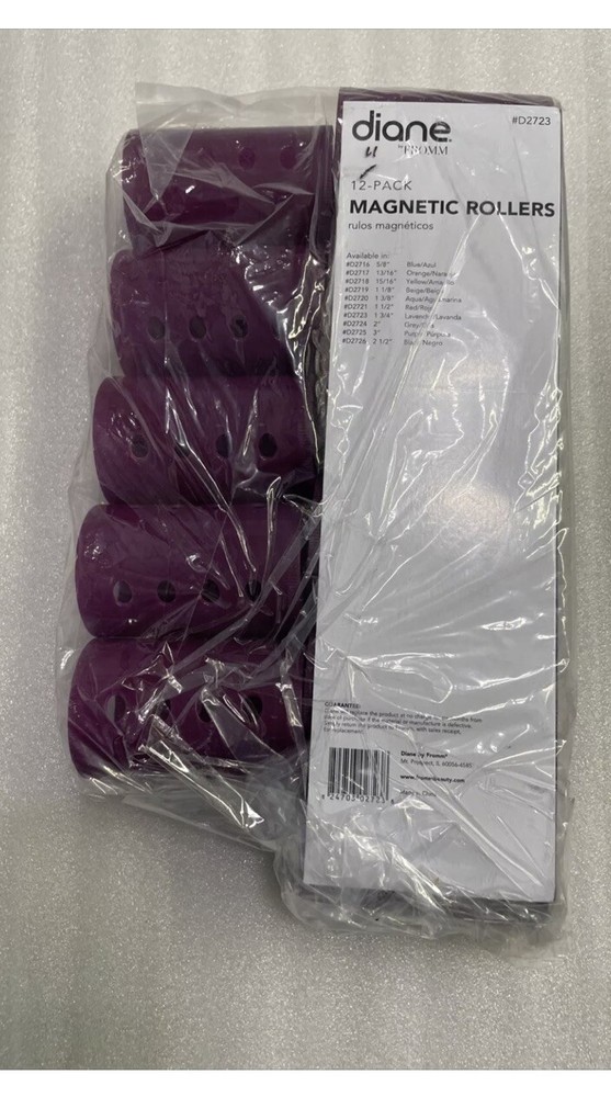 Diane By Fromm D2723 11 Pack Magnetic Rollers- New Open Package 1 3/4"
