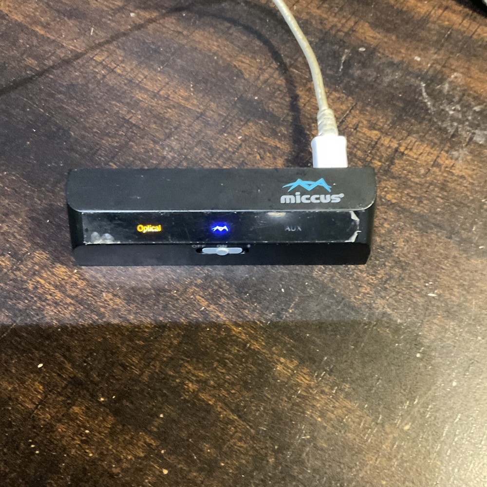 Miccus Home RTX Mini Bluetooth Transmitter/Receiver Model MHMRTX4-OPT -tested