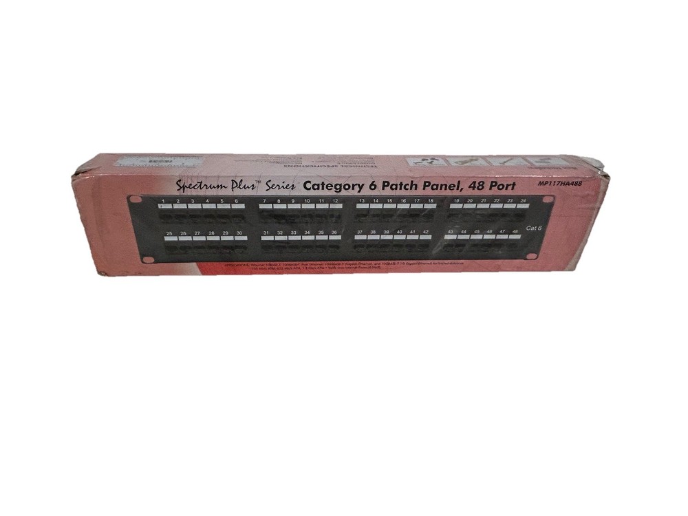 48 port category 6 patch panel  Spectrum Plus Series
