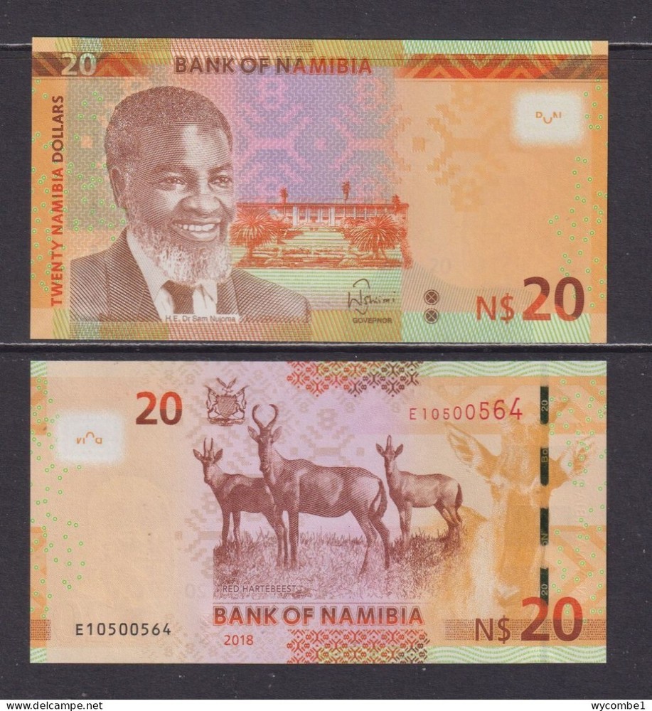 NAMIBIA - 2018 20 Dollars UNC