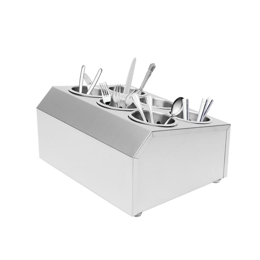 Kitchen Utensil Holder Organizer Container Spoon Fork Flatware Storage 6/8 Hole