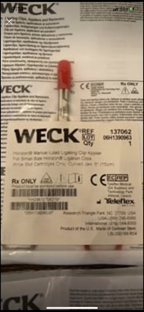 Weck 6” Curved Clips