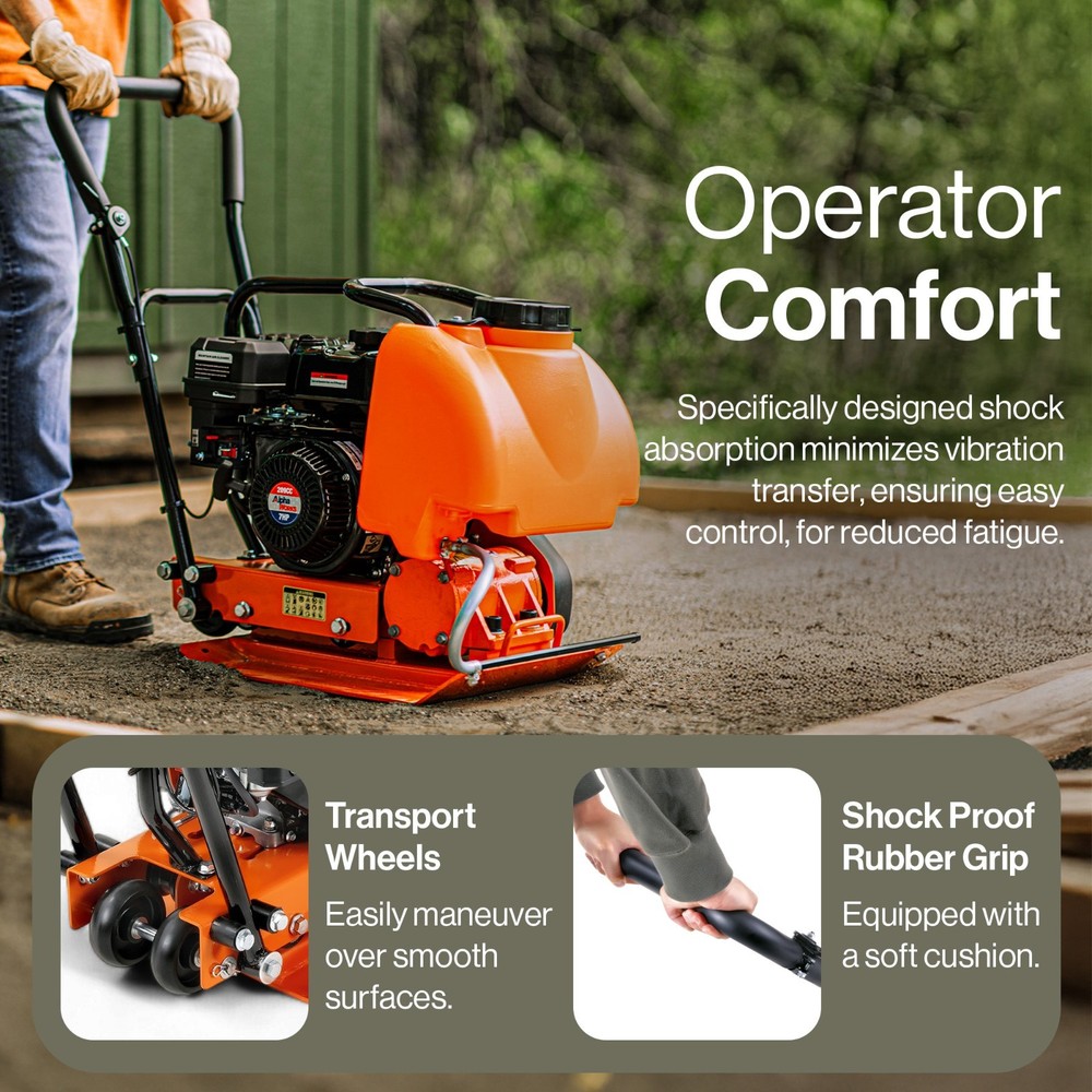 SuperHandy Plate Compactor Heavy Duty 7HP