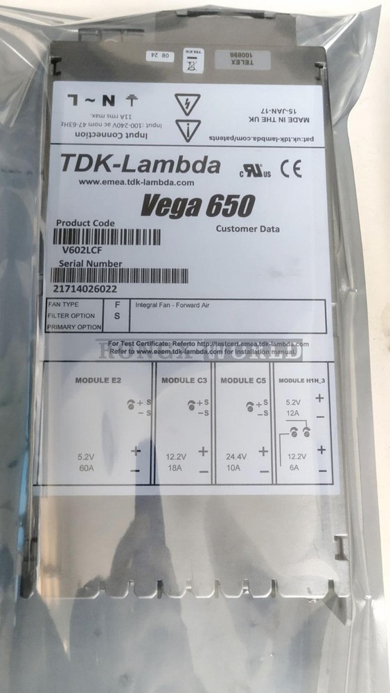 1pc USED Lambda Power Supply Vega650 V602LCF