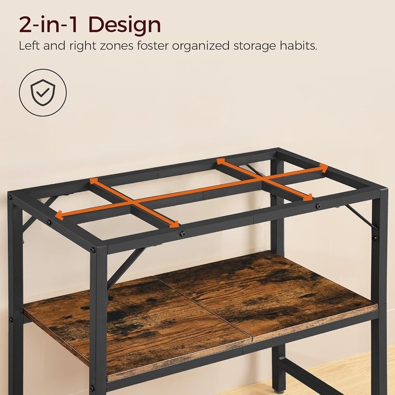 Durable Metal Aquarium Stand Fish Tanks Storage Rack Multi-functional Use