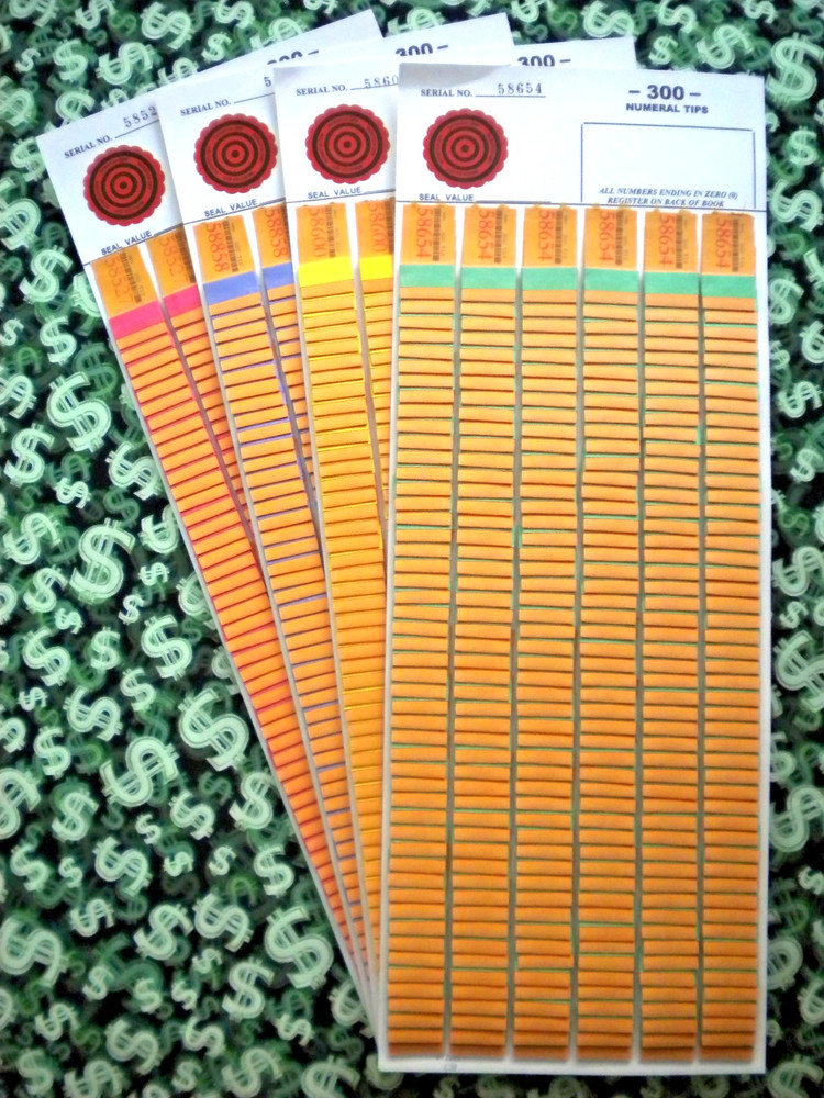 1 Dozen ~ 300 Singles REGULAR "NOT Sure" TIP BOARD {010-300} Pull Tab Jar Ticket