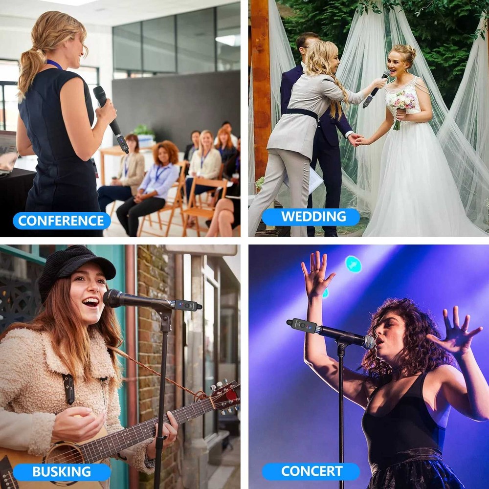 Audio Transmitter&Receiver Wireless Microphone Adapter Versatile Applications