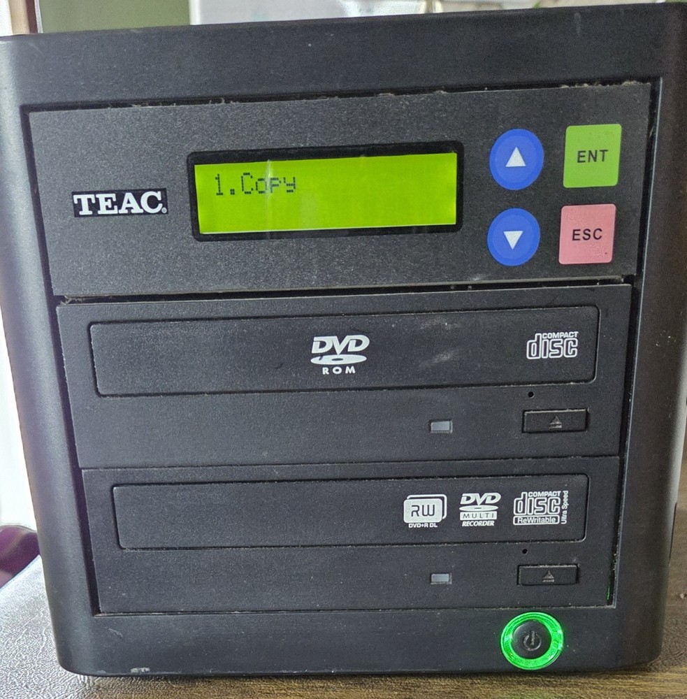 TEAC DVW-D11 1x1 Stand-Alone DVD/CD Duplicator Power Tested Only
