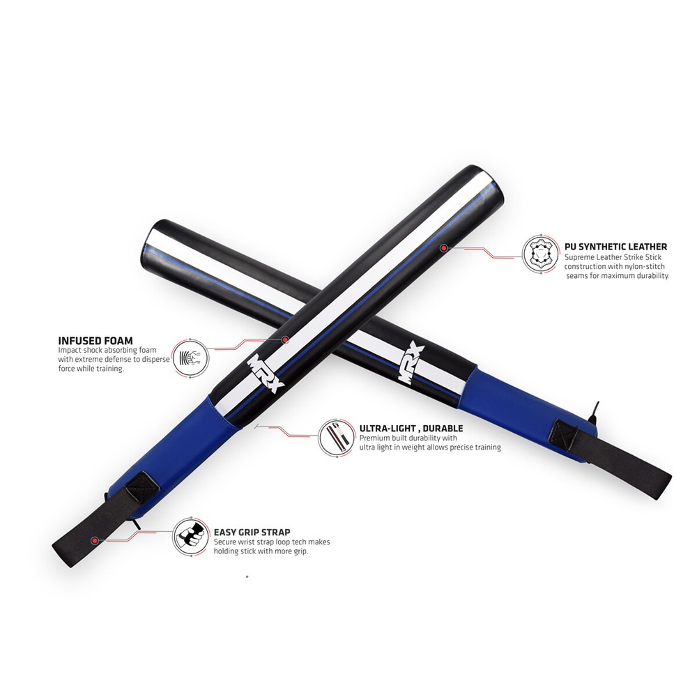 MMA Boxing Training Striking Sticks Muay Thai Hand Target Padded Pair Sticks