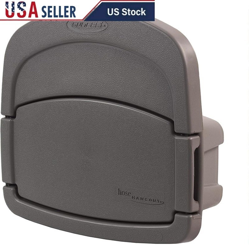 Hose Storage Solution Wall Mount Garden Hose Holder W/ Compartment Accessories