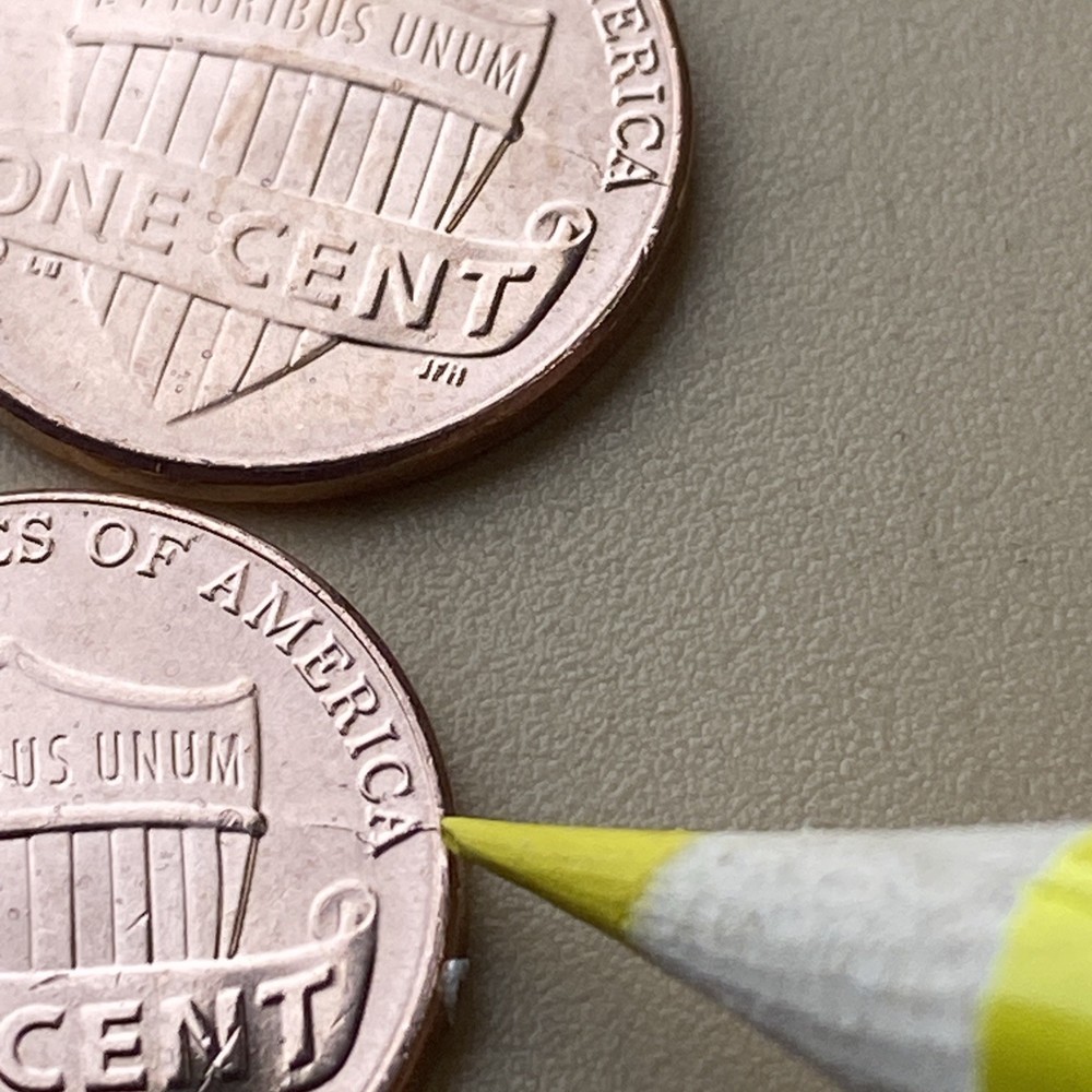 2025 D Die crack Reverse Lincoln cent /Mint Error /( Please read Description