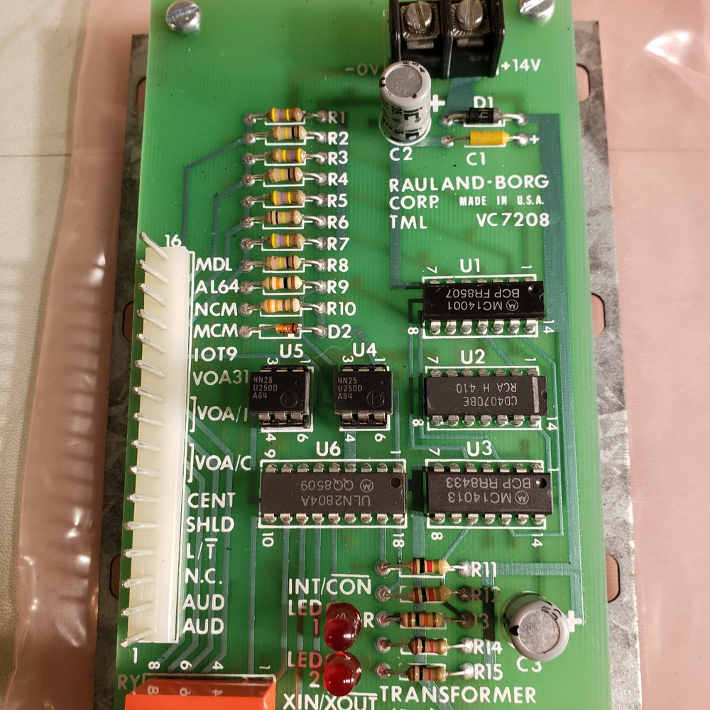 Rauland Borg TML VC 7208 Control Circuit Board PCB