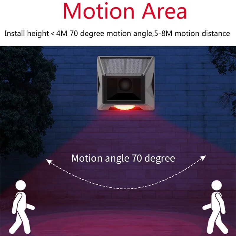 Wireless Driveway Alarm Solar PIR Motion Sensor Long Range Security System Home