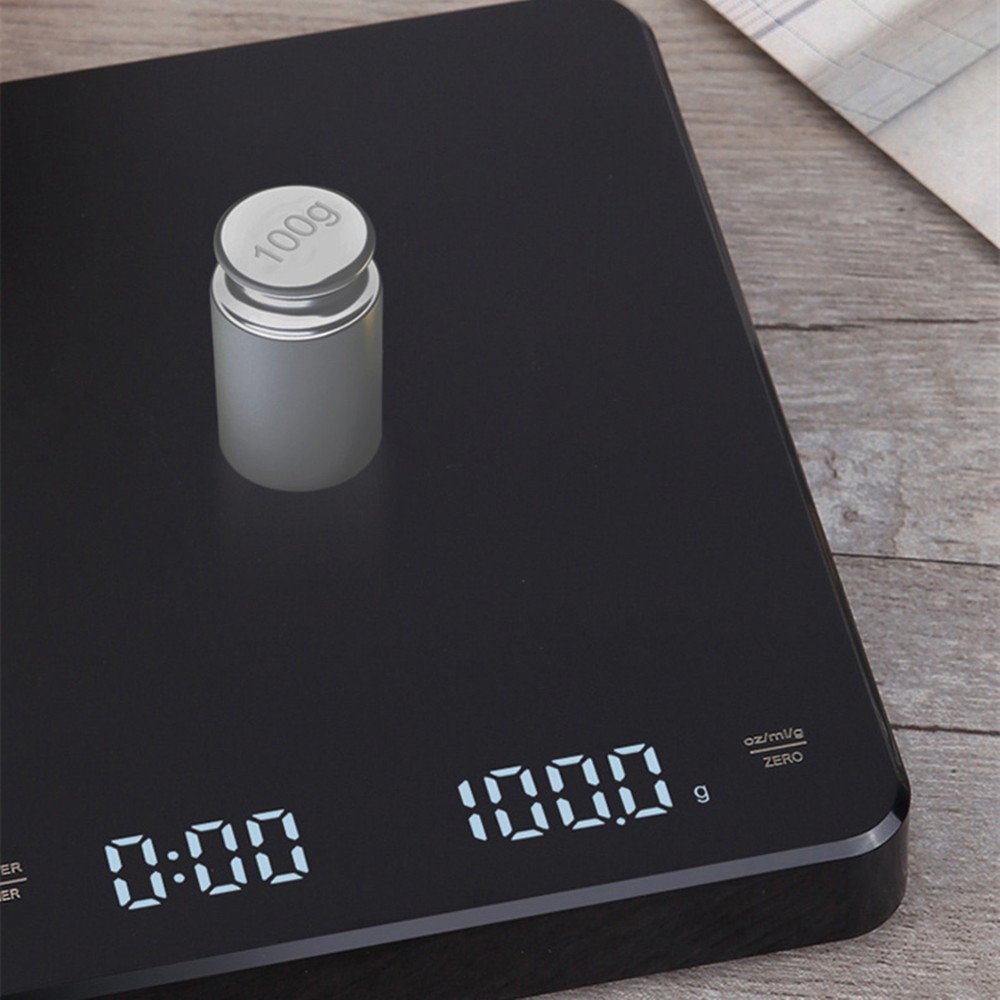 Electronic Digital Coffee Scale Tool With Timer High Precision LCD Display