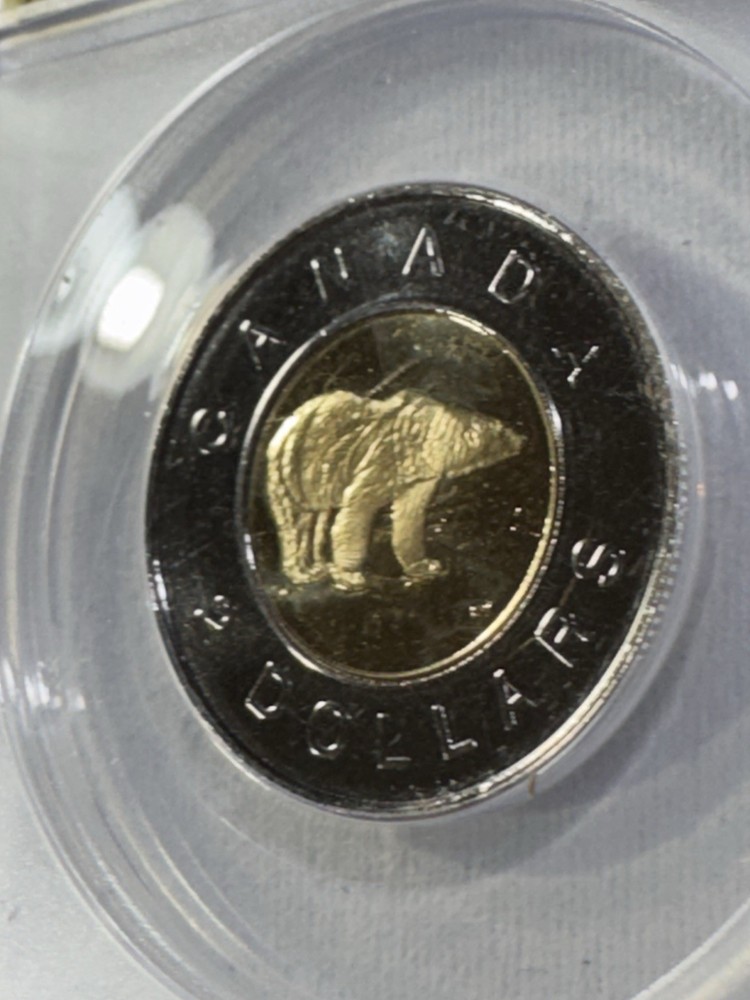 2000-W Canada 2 Dollar Graded MS 68 by ANACS Toonie