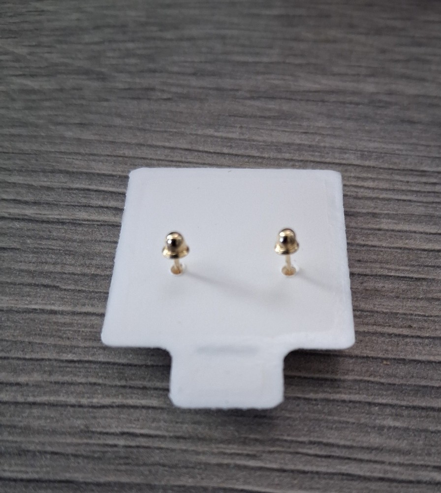 hello kitty aretes broquel de oro de 10K.