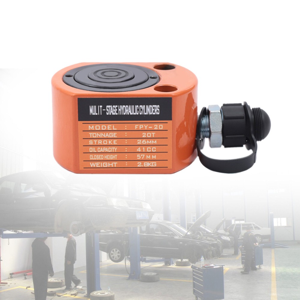 20Ton Mini Hydraulic Jack Multi-acting Low Profile Lifting Ram Compact Cylinder