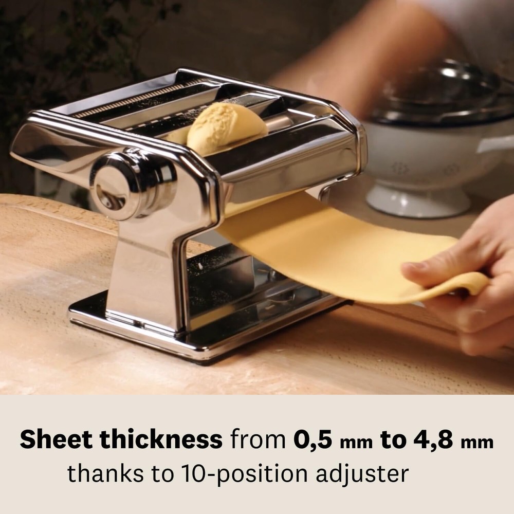 Stainless Fresh Pasta Maker Roller Machine for Spaghetti Noodle Kitchen Tool US