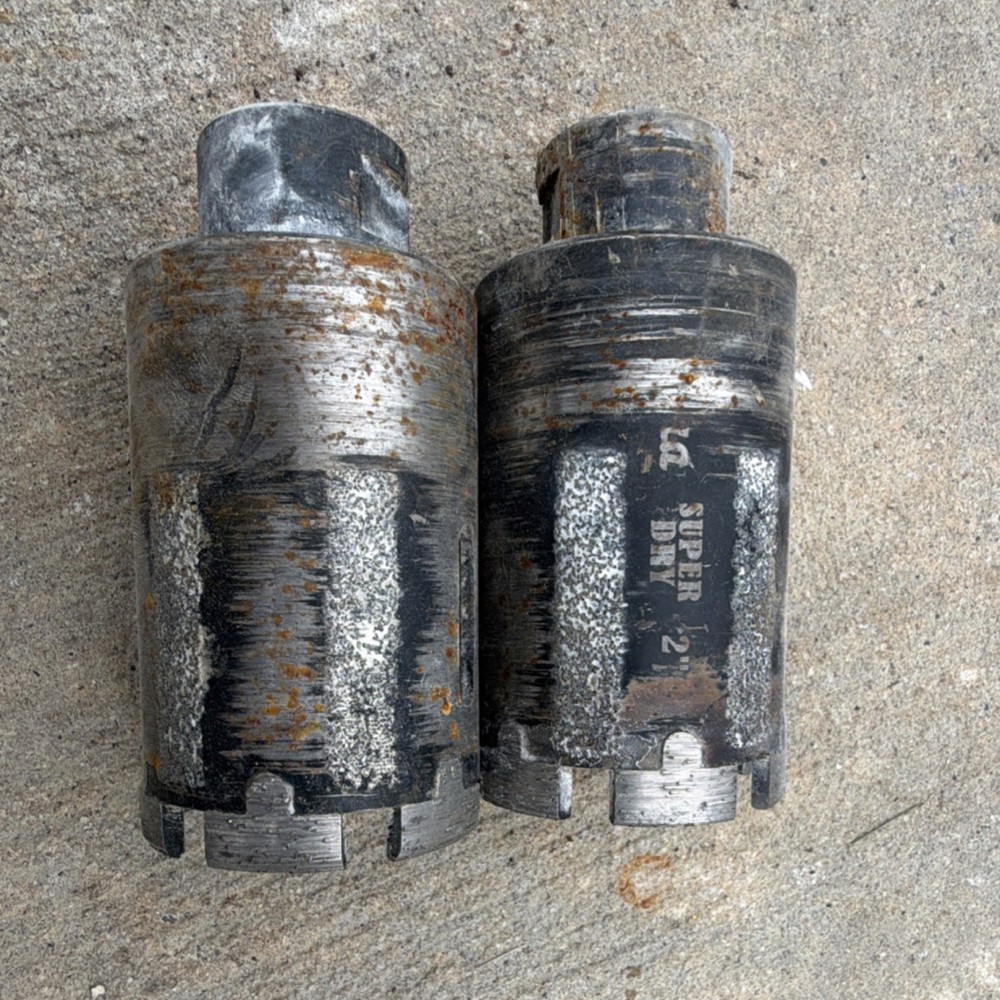2” SUPER DRY Core Drill Bits Set of 2