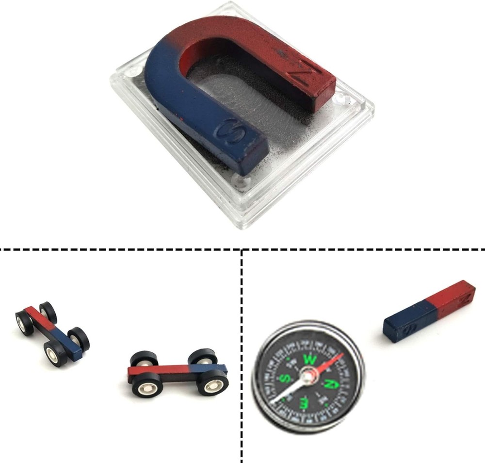 Elementary Science Magnet Kit for Students with Various Magnet Shapes Included